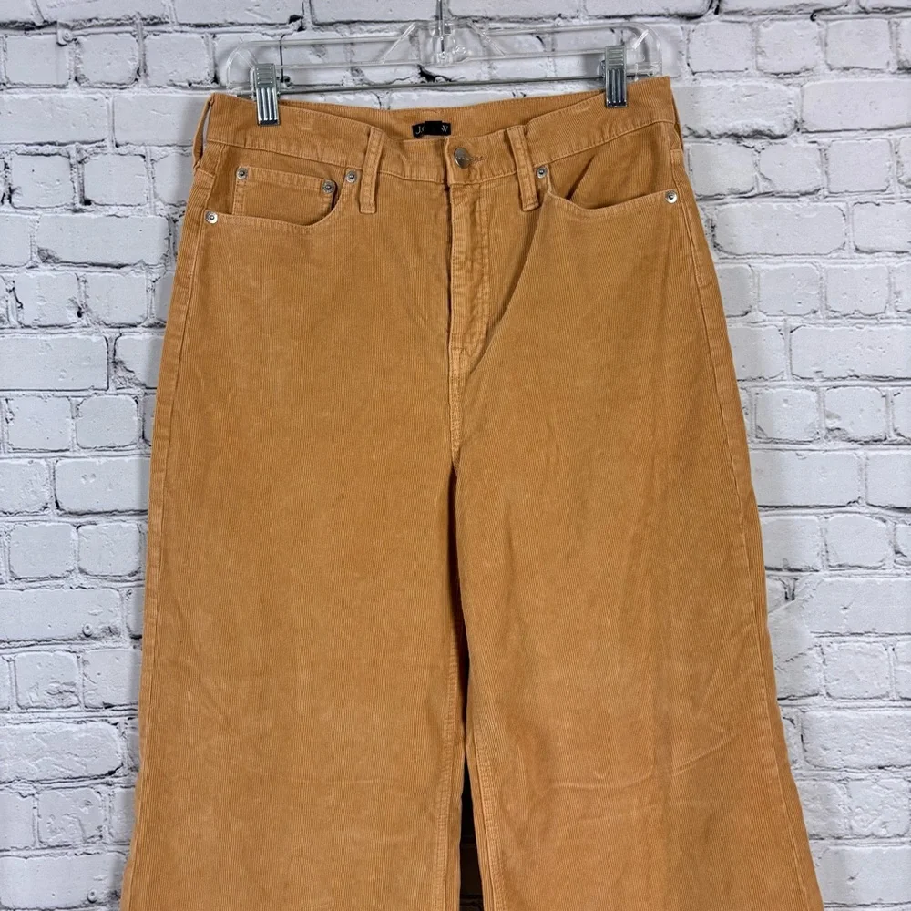 J Crew Wide Leg Corduroy Trouser Pants in Sand Castle Women 29 - Picture 4 of 14